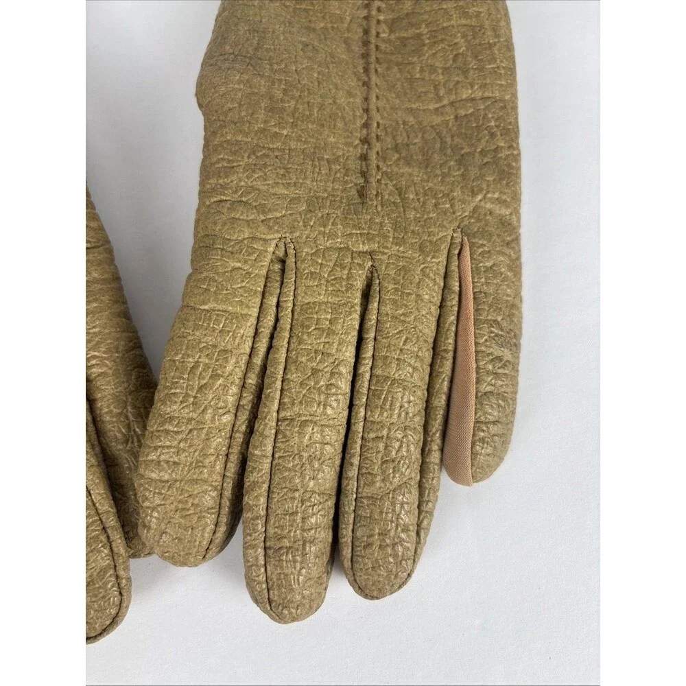 VTG Aris Snuggler Gloves Size R Tan Thick Liner Warm